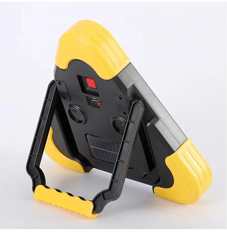 Solar Emergency Triangle Light for Car, 3-in-1 Warning Lamp with Flashing Alarm, Portable Safety Light for Breakdown & Outdoors | Fugo Best