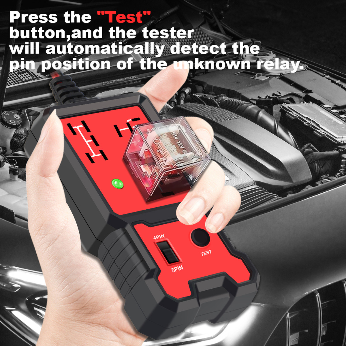 Car Relay Tester Indicator Light Automotive Electronic Relay Tester Accessories Voltage Tester Car Battery Checker Universal 12V | Fugo Best