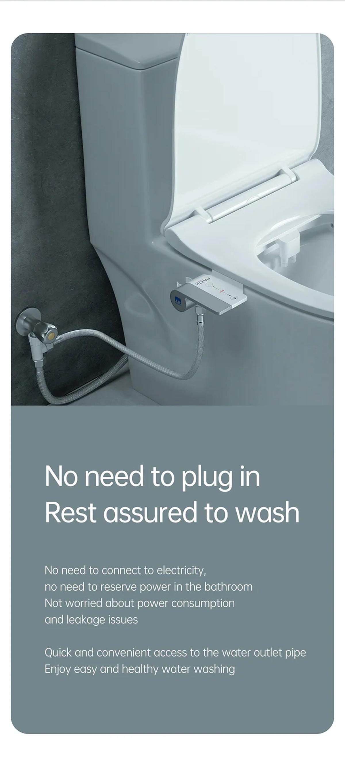 Portable Bidet For Women Self-Cleaning Toilet Attachment With Non-Electric Spray Washer Hygienic Bathroom Accessories | Fugo Best
