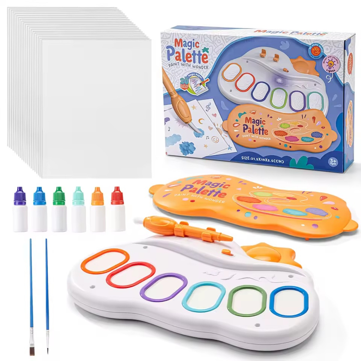 Mess Free Magic Paint Palette Non-Toxic Safe on Skin and Clothes Educational Graffiti Art Toy for Kids Learning Birthday Gift | Fugo Best