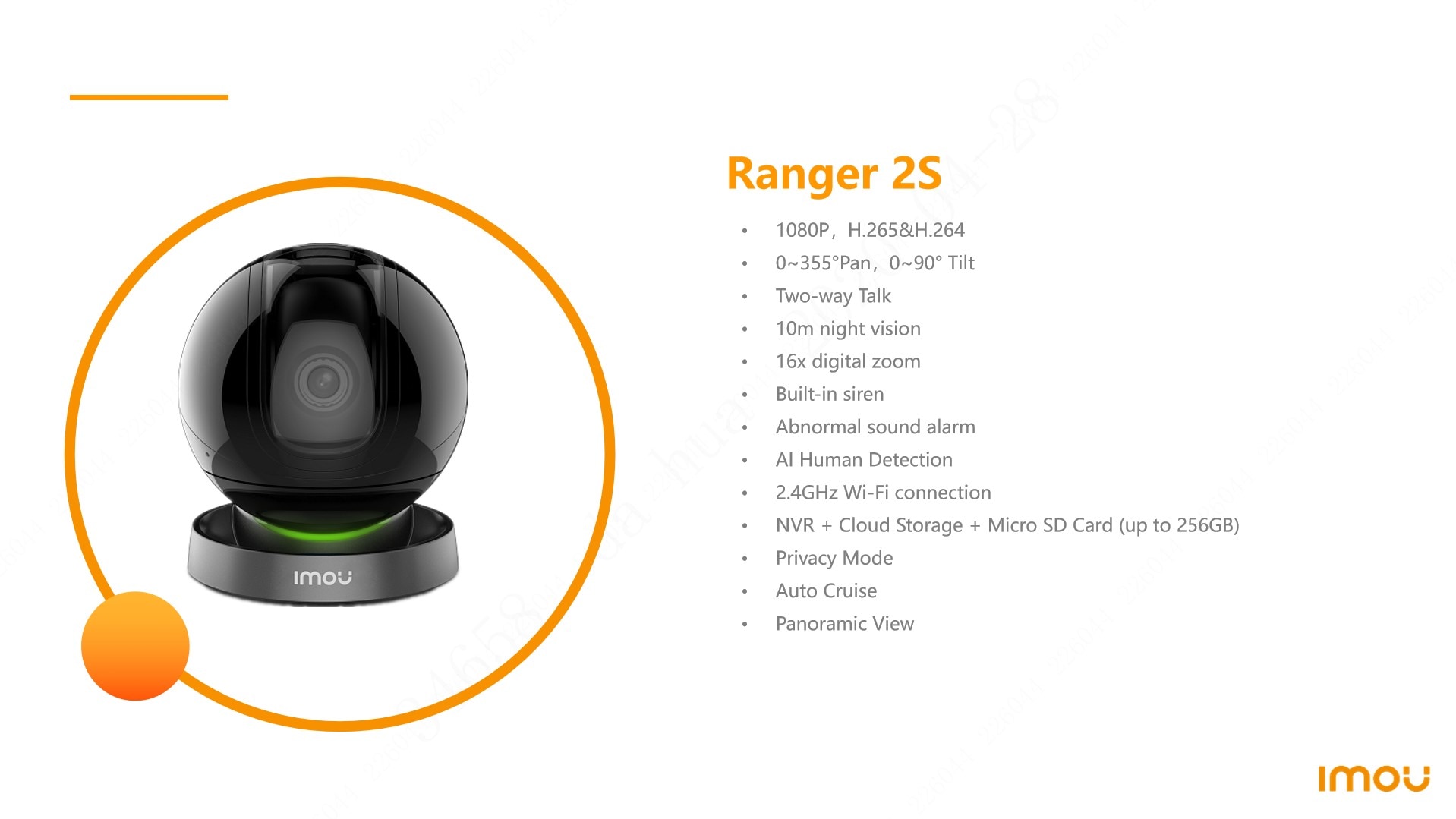Imou Ranger 2S 1080P Wifi IP Camera Home Security 360 Camera AI Human Detection Baby Phone Camera Night Vision ptz Camera | Fugo Best