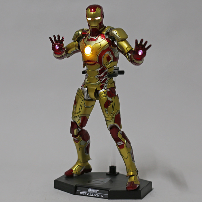 Hot Toys Iron Man Mark XLII MK 42 XLIII 43 with LED Light 1/6 Scale PVC Figure Collectible Model Toy | Fugo Best