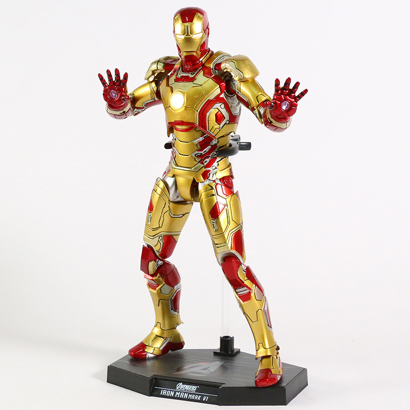 Hot Toys Iron Man Mark XLII MK 42 XLIII 43 with LED Light 1/6 Scale PVC Figure Collectible Model Toy | Fugo Best