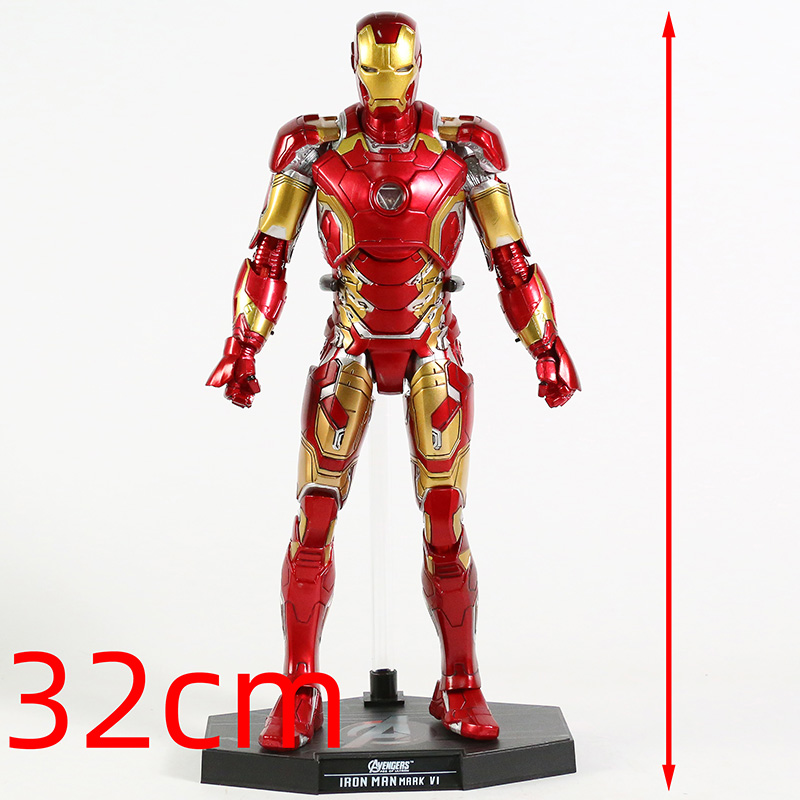 Hot Toys Iron Man Mark XLII MK 42 XLIII 43 with LED Light 1/6 Scale PVC Figure Collectible Model Toy | Fugo Best