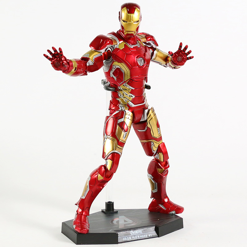 Hot Toys Iron Man Mark XLII MK 42 XLIII 43 with LED Light 1/6 Scale PVC Figure Collectible Model Toy | Fugo Best