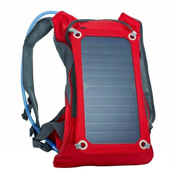 Solar Charger Backpack, Hydration Pack Backpack, With Removable Solar Panel | Fugo Best