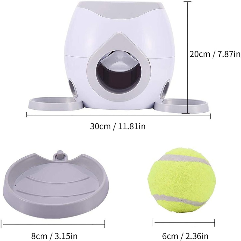 Dog Tennis Food Reward Machine with Pet Ball Thrower Slow Feeder Toy Suitable For Cats And Dogs | Fugo Best