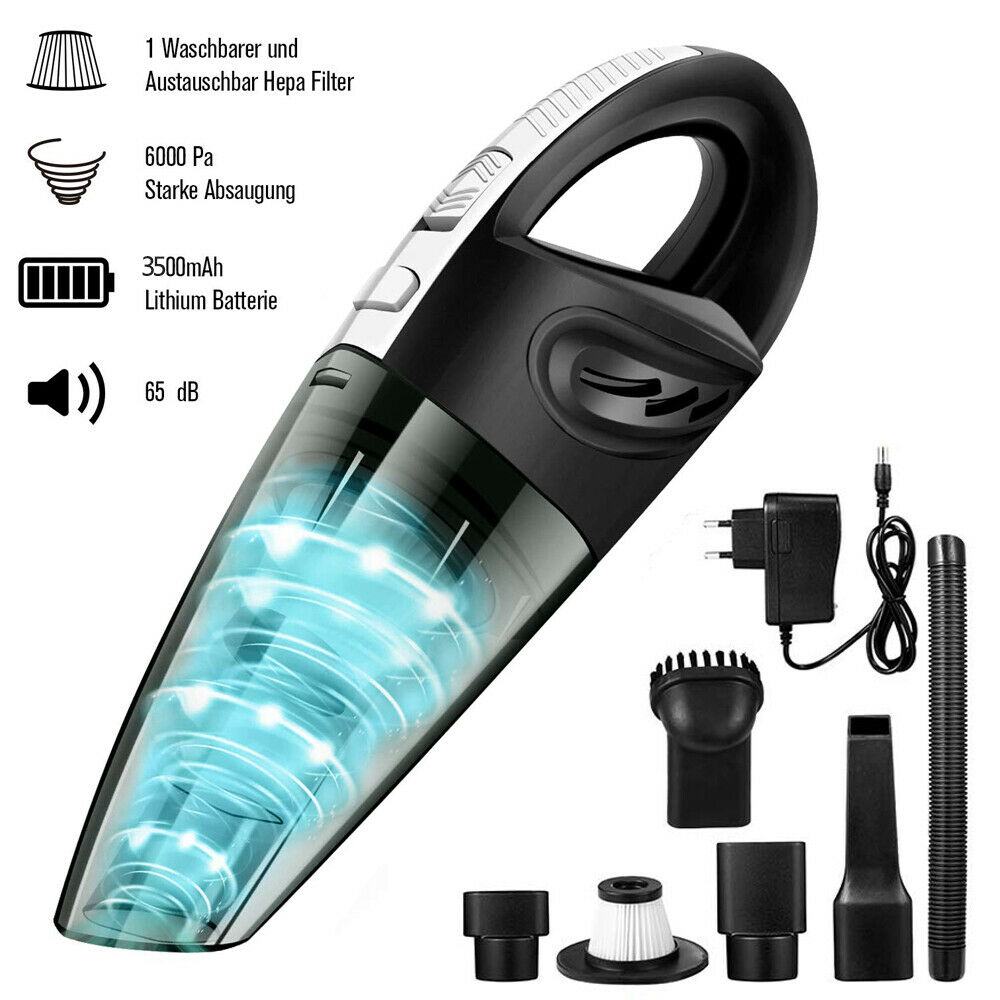 120W Handheld Car Vacuum Cleaner Wireless Wet and Dry Mini 6000pa Rechargeable Super Suction Portable for Car vacuum cleaner | Fugo Best