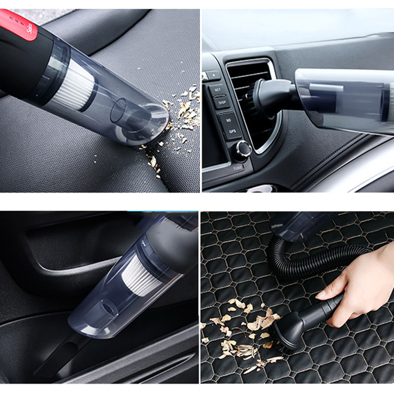 Wireless Wired Car Vacuum Cleaner Handheld Auto Interior Vaccum Cleaner Rechargeable Cordless Dust Cleaner for Car Home Pet | Fugo Best