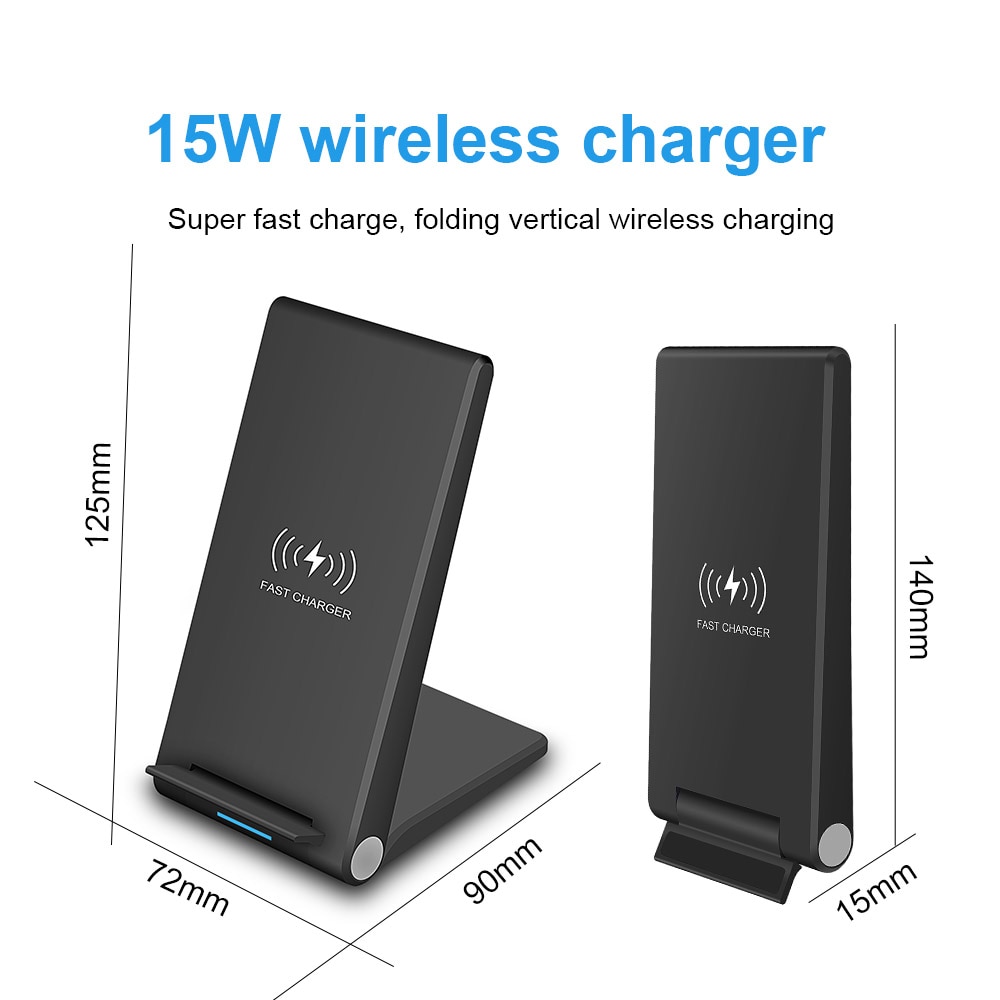 15W/10W Fast Qi Wireless Charger Stand For iPhone 11 Pro XS XR SE 2 For Samsung S20 S10 S9 Galaxy Note 10 9 Xiaomi Mi 10 9 | Fugo Best