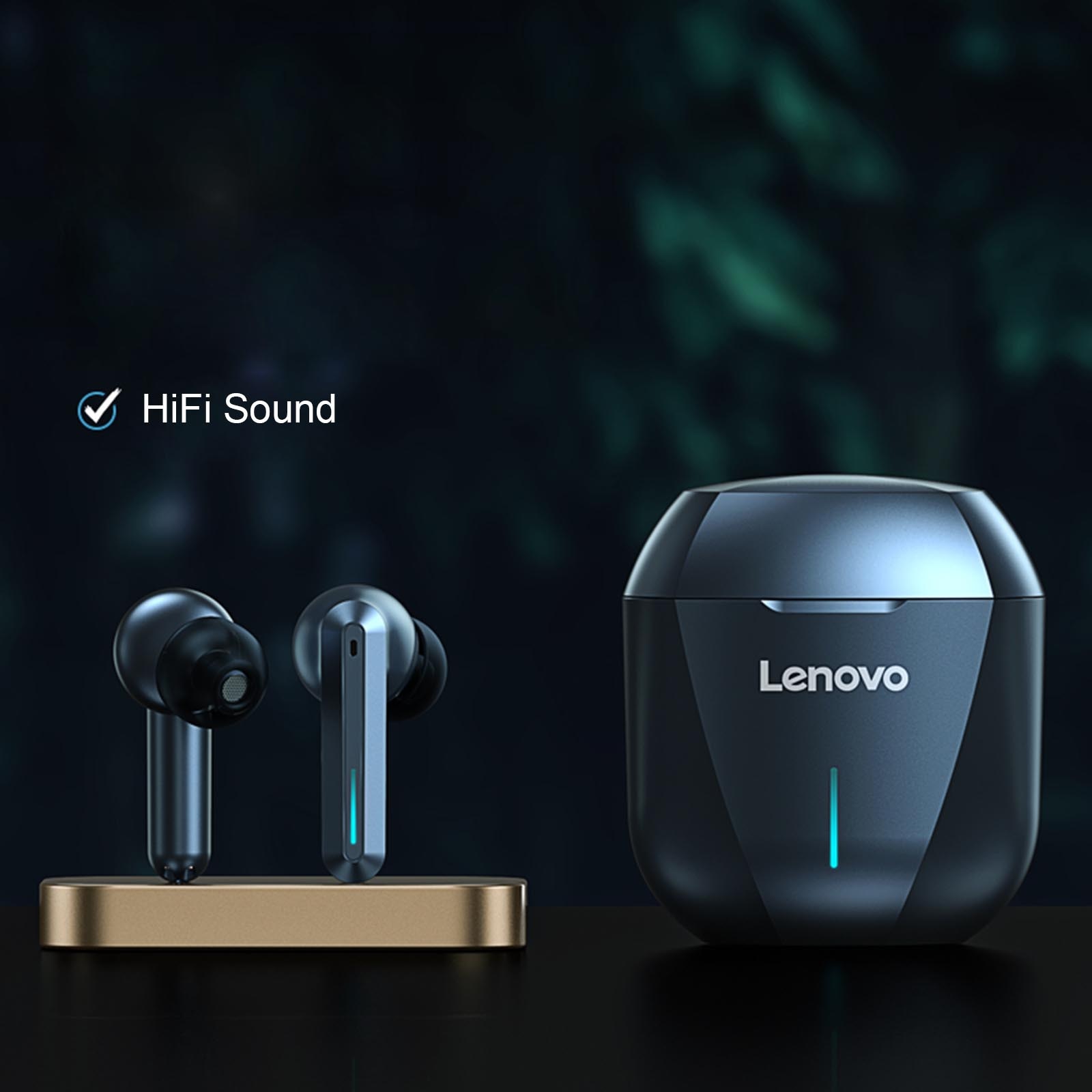 Lenovo XG01 TWS Wireless Earphones Bluetooth 5.0 Headphone Gaming Headsets HiFi Stereo Sound Earbuds Built-in Mic with LED Light | Fugo Best