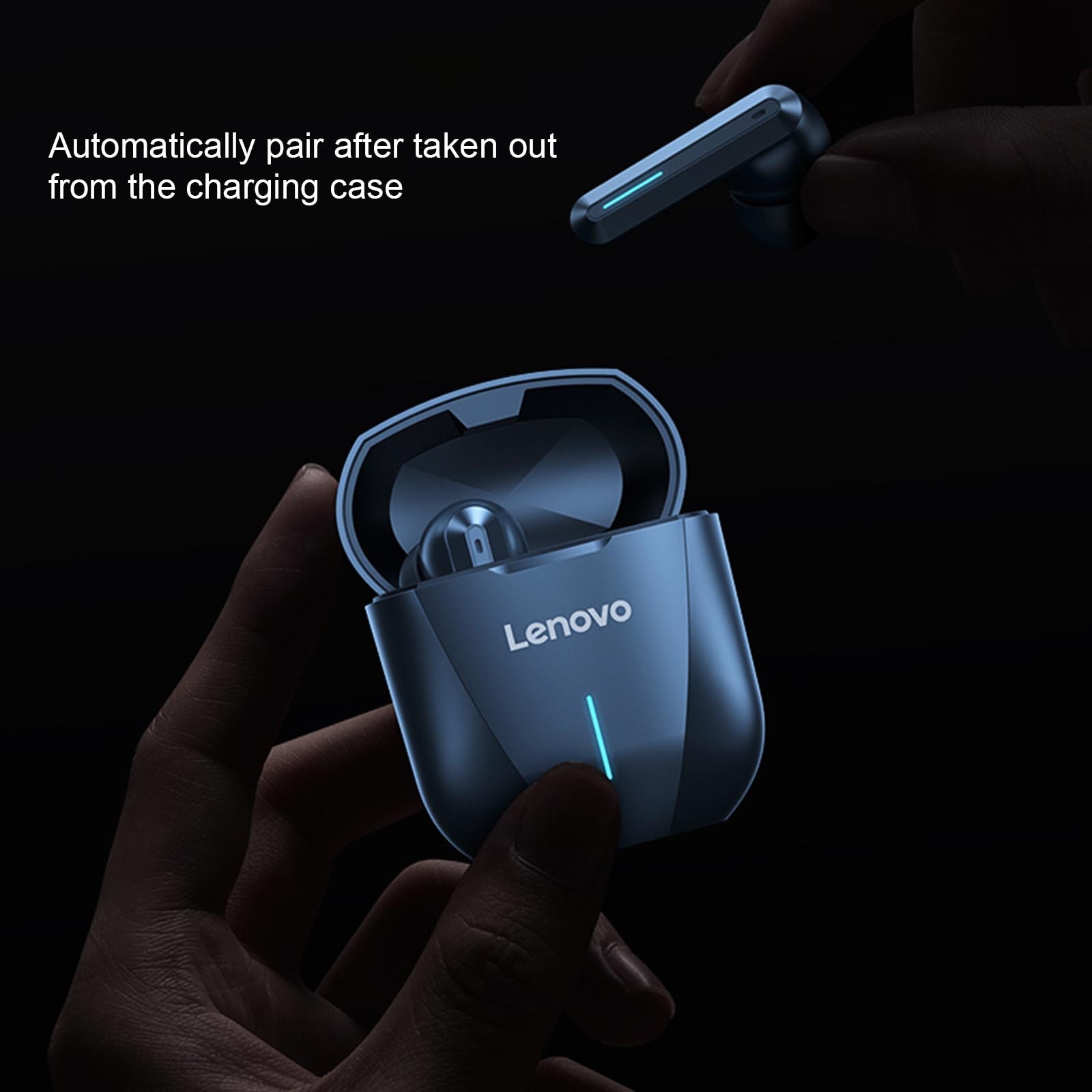 Lenovo XG01 TWS Wireless Earphones Bluetooth 5.0 Headphone Gaming Headsets HiFi Stereo Sound Earbuds Built-in Mic with LED Light | Fugo Best