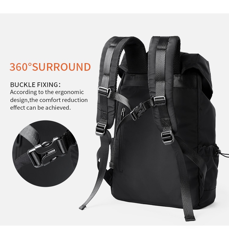 2020 New Fashion Mens Backpack School Bag Mens travel Bags Large Capacity Travel Waterproof 14 15.6 inch Laptop Backpack | Fugo Best