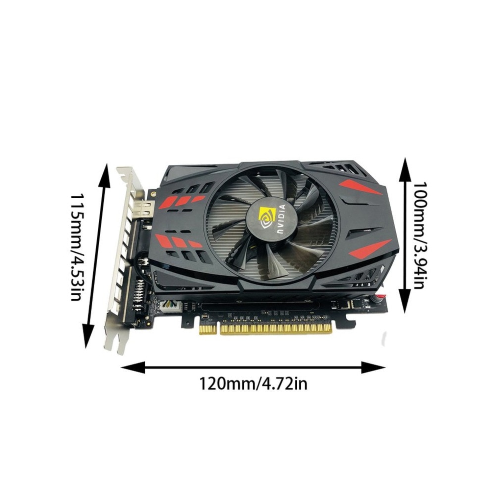 550TI 128BIT GPU 2GB GDDR5 128bit Gaming Computer Video Graphics Cards for GTX Single Fan with Temperature Control | Fugo Best