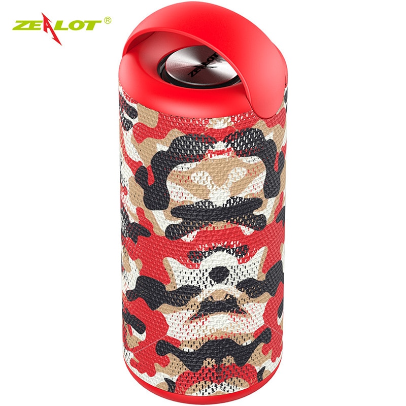 ZEALOT S36 Bluetooth Speaker Portable Outdoor Loudspeaker Wireless Mini Column 3D 10W Stereo Music Surround Support FM TFCard | Fugo Best