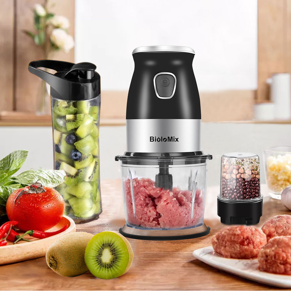 BPA FREE 500W Portable Personal Blender Mixer Food Processor With Chopper Bowl 600ml Juicer Bottle Meat Grinder Baby Food Maker | Fugo Best