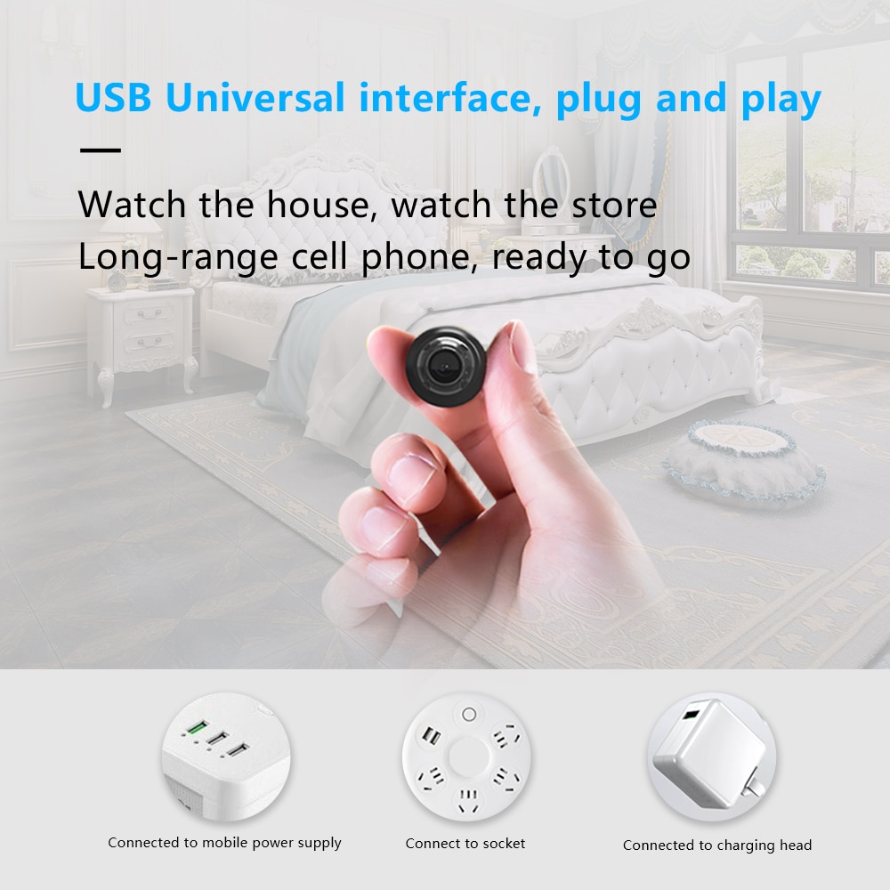 HD 1080P Network Wifi Mini Camera Night Vision Home Security Surveillance Camera Remote Monitoring Wide Angle Micro Baby Monitor | Fugo Best