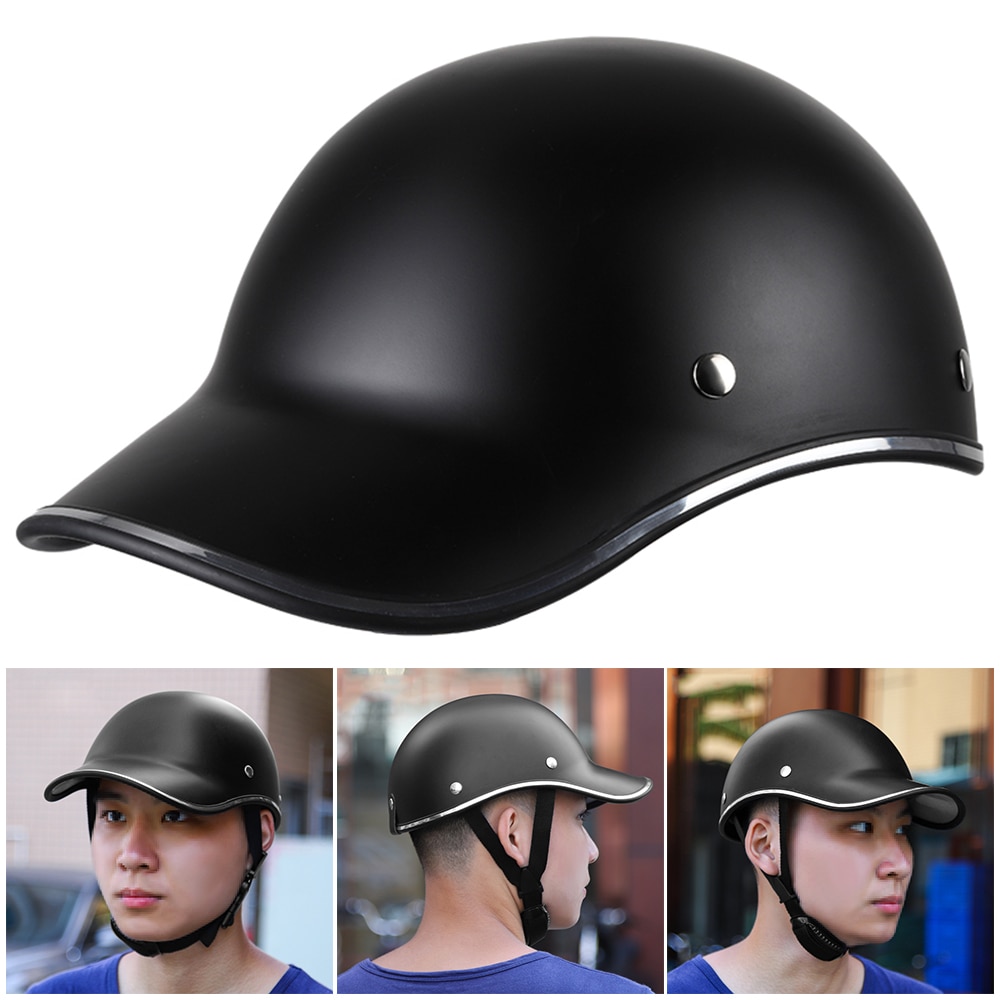 1Pcs Motorcycle Half Helmet Electric Bike Scooter Anti-UV Safety Hard Hat Baseball Cap StyleHalf Face Helmet Racer Helmet | Fugo Best