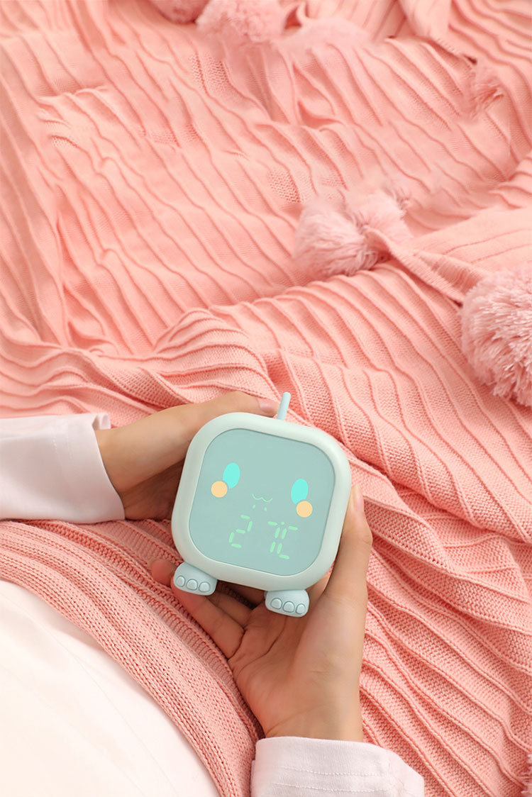 Xiaomi Led Cartoon Alarm Clock Voice Control Timed Night Light Kids Sleep Training Desktop Alarm Clock With Temperature Display | Fugo Best