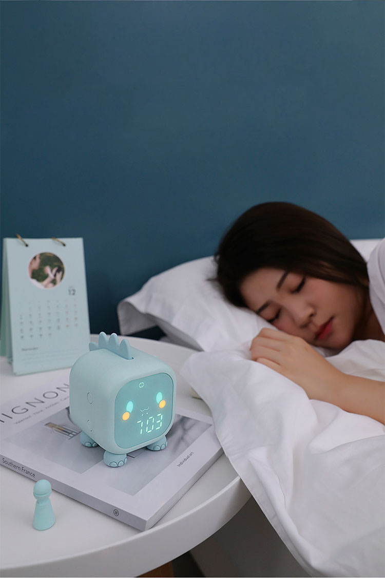 Xiaomi Led Cartoon Alarm Clock Voice Control Timed Night Light Kids Sleep Training Desktop Alarm Clock With Temperature Display | Fugo Best