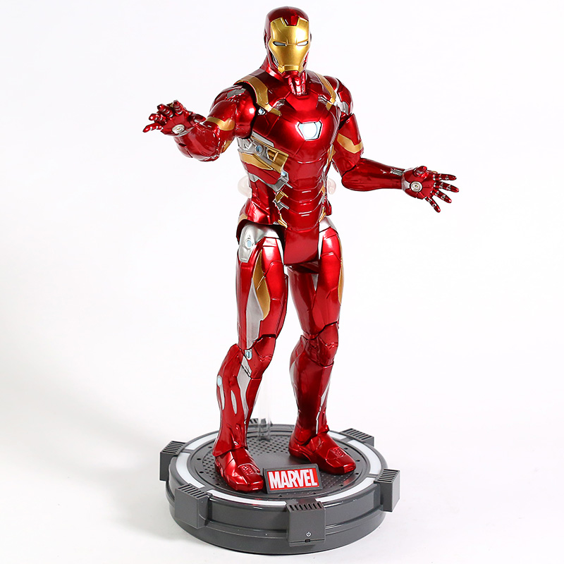 Captian America Civil War Iron Man PVC Action Figure Collectible Model Toy with Light | Fugo Best