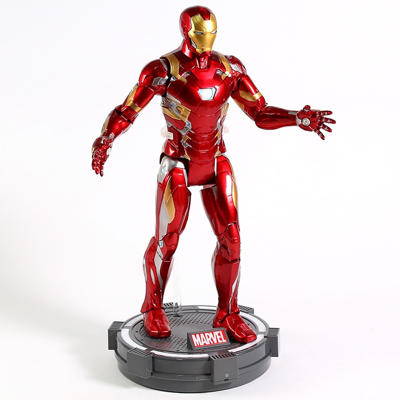 Captian America Civil War Iron Man PVC Action Figure Collectible Model Toy with Light | Fugo Best