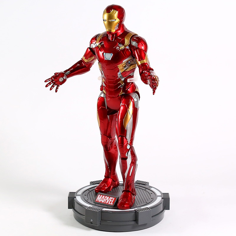 Captian America Civil War Iron Man PVC Action Figure Collectible Model Toy with Light | Fugo Best