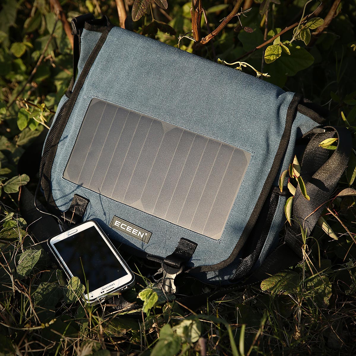 Male Briefcases Men Messenger Bags Solar Powered Travel Crossbody