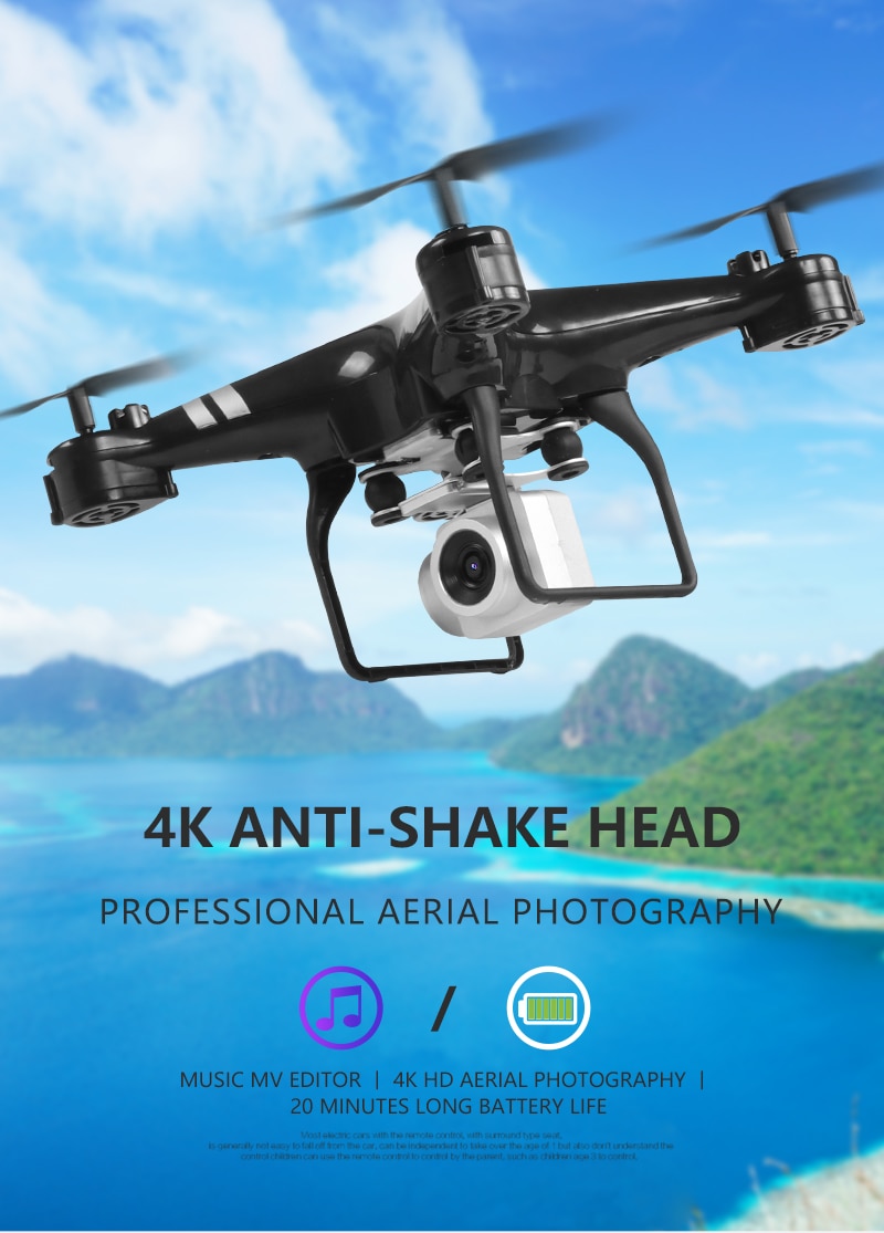 2021 New Drone 4k Camera HD Wifi Transmission Fpv Drone air Pressure Fixed Height four-axis Aircraft Rc Helicopter With Camera | Fugo Best