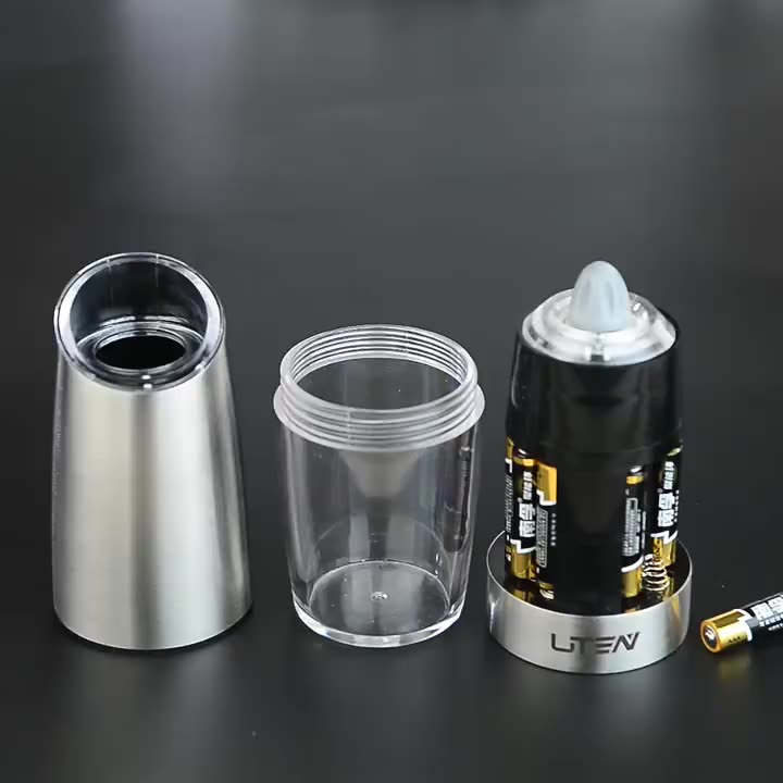 Gravity Electric Salt and Pepper Grinder Automatic Pepper and Salt Mill Grinder Porcelain Grinding Core Mill for Kitchen Tools | Fugo Best