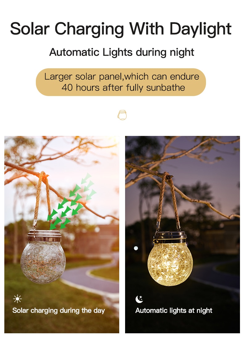 Solar Light Outdoors Waterproof Led Solar Power Light for Garden Decoration Round/Square Balcony Holiday Lighting MOONSHADOW | Fugo Best