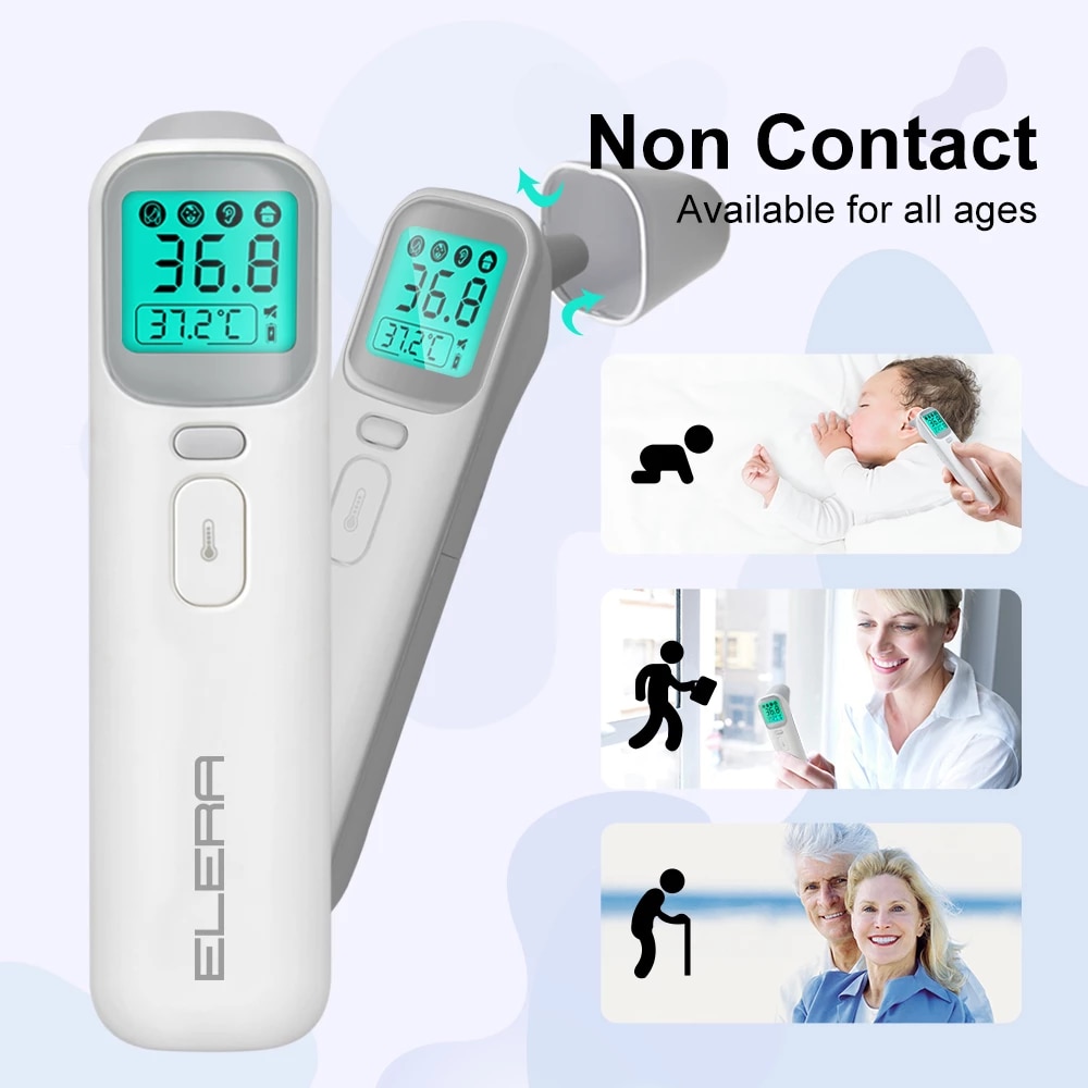 Infrared Forehead Thermometer for Adults, ELERA No Touch Digital