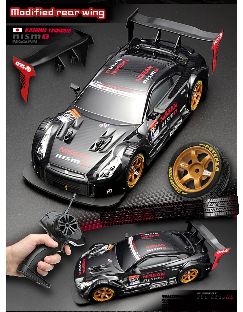 2021 NEW High-speed Remote Control Car Adult Drift Racing Sports Car Model 1 / 16 Four-wheel Drive Charging Electric Car PVC Car | Fugo Best