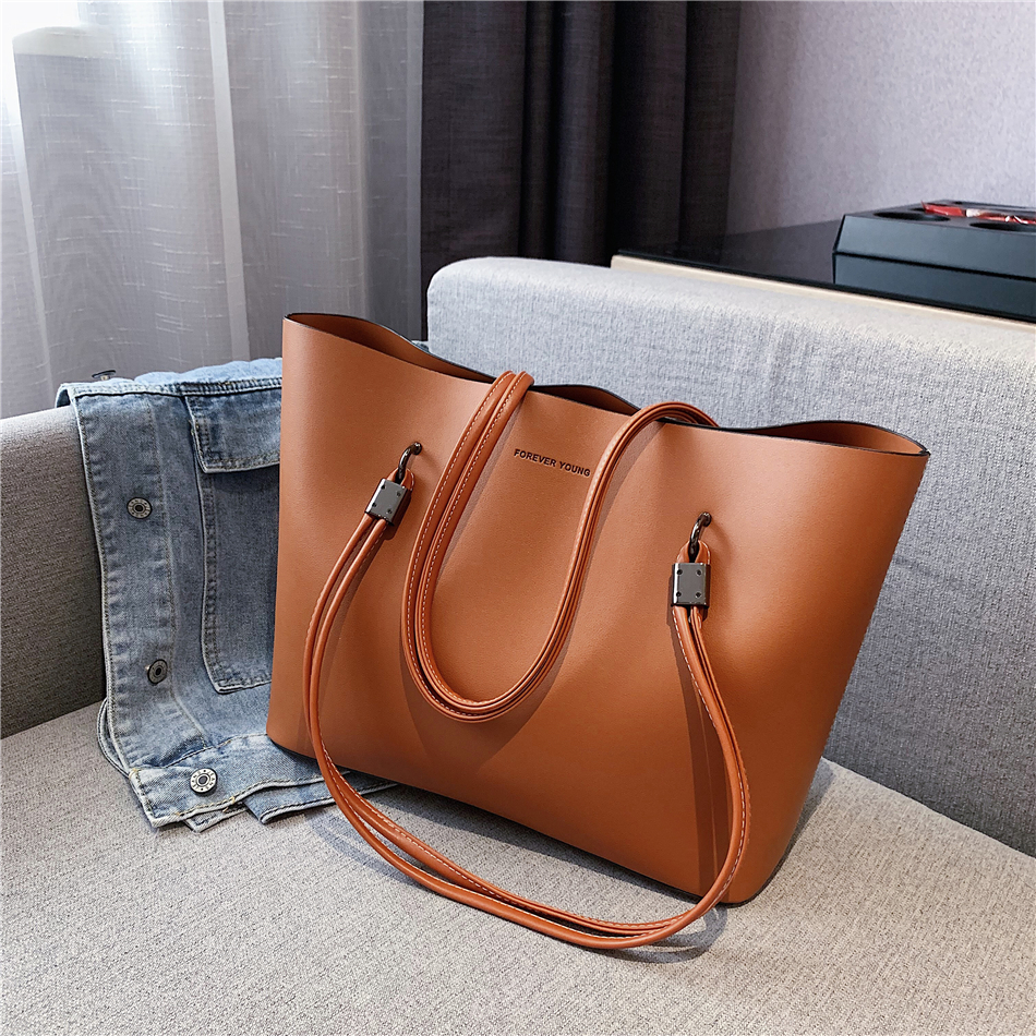 Women Fashion Totes Large Shoulder Bag Womens Quality Luxury Brand Pu Leather Big Bag Designer Bags for Women 2021 sac a main | Fugo Best