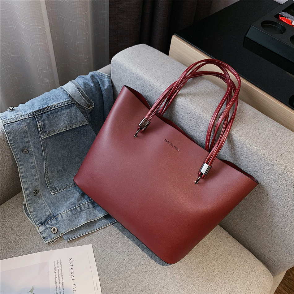 Women Fashion Totes Large Shoulder Bag Womens Quality Luxury Brand Pu Leather Big Bag Designer Bags for Women 2021 sac a main | Fugo Best