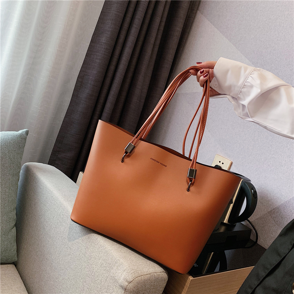 Women Fashion Totes Large Shoulder Bag Womens Quality Luxury Brand Pu Leather Big Bag Designer Bags for Women 2021 sac a main | Fugo Best