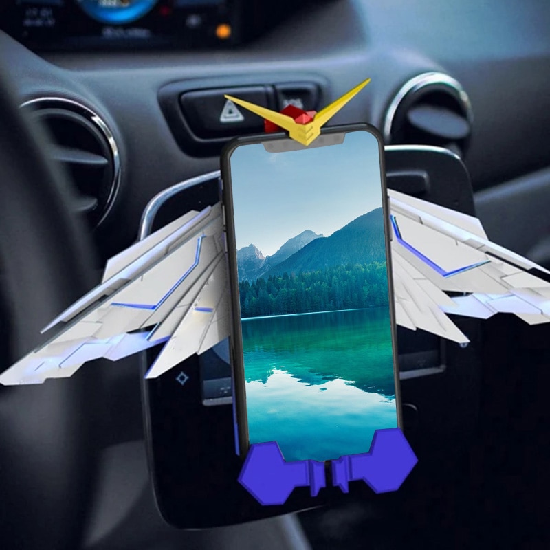 RegisBox Gundam Wireless Charger Angel Wing Mobile Phone Infrared Induction Wireless Charging Bracket TUE88 | Fugo Best