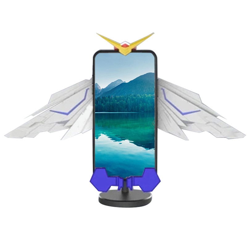 RegisBox Gundam Wireless Charger Angel Wing Mobile Phone Infrared Induction Wireless Charging Bracket TUE88 | Fugo Best