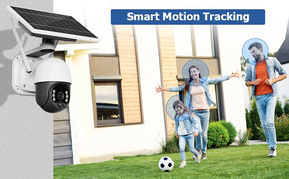 3MP Wireless WiFi Solar Powered Camera Outdoor Security Protection Surveillance CCTV 360 PTZ Smart Home PIR Motion Detection Cam | Fugo Best