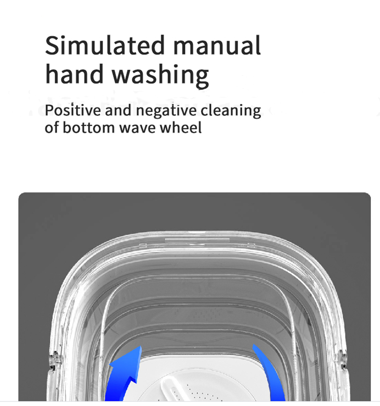 Portable Mini Folding Clothes Washing Machine Bucket Automatic Home Travel Self-driving Tour Underwear Foldable Washer and Dryer | Fugo Best