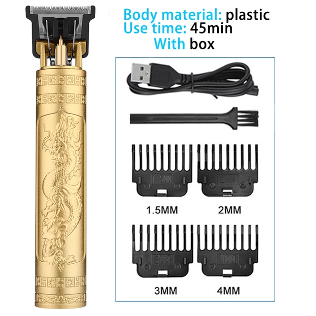 Hot Sale Vintage T9 Electric Cordless Hair Cutting Machine Professional Hair Barber Trimmer For Men Clipper Shaver Beard Lighter | Fugo Best