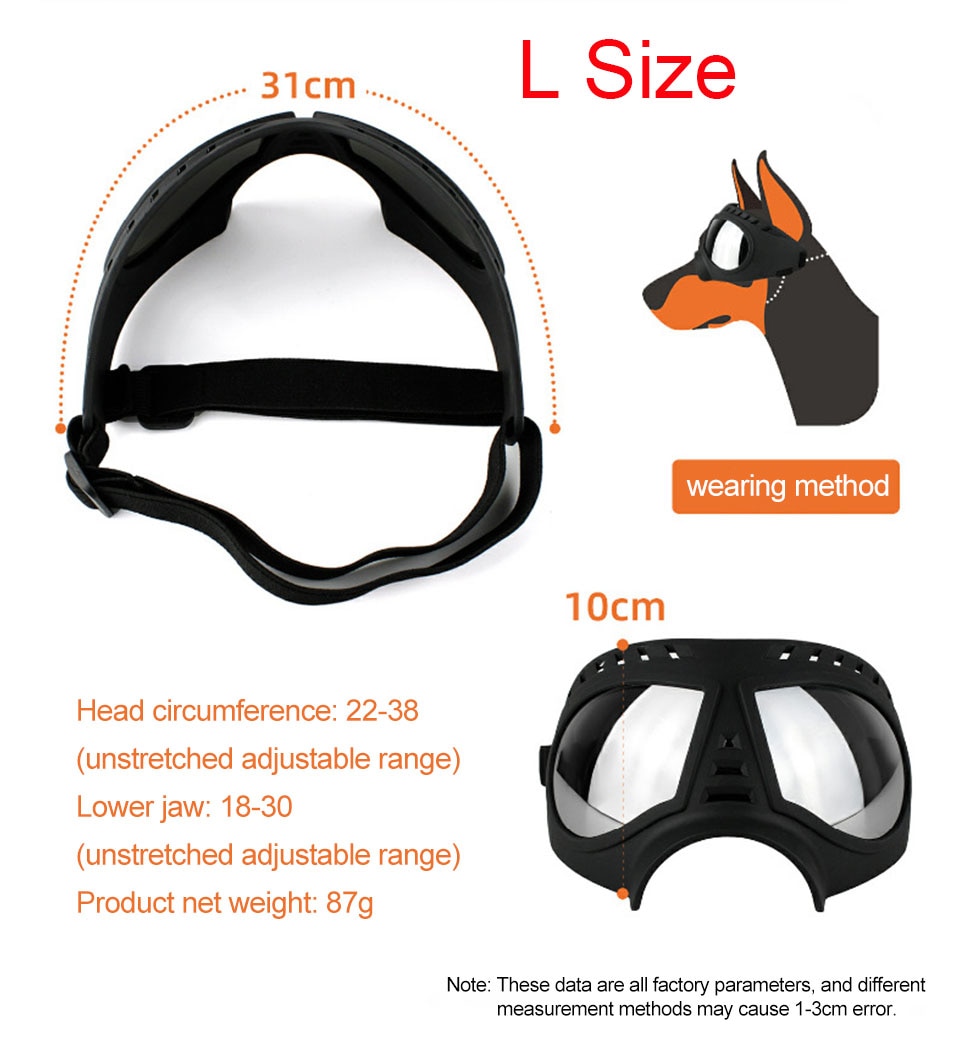 Cool Pet Dog Goggles Sunglasses Anti-UV Sun Glasses Eye Wear Protection Waterproof Windproof Sunglasses Pet Dog Supplies | Fugo Best