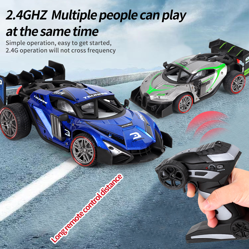 RC Car High Speed Car Radio Controled 2.4G 4CH Race Car Toys for Children Remote Control Kids Gifts RC Drift Driving | Fugo Best