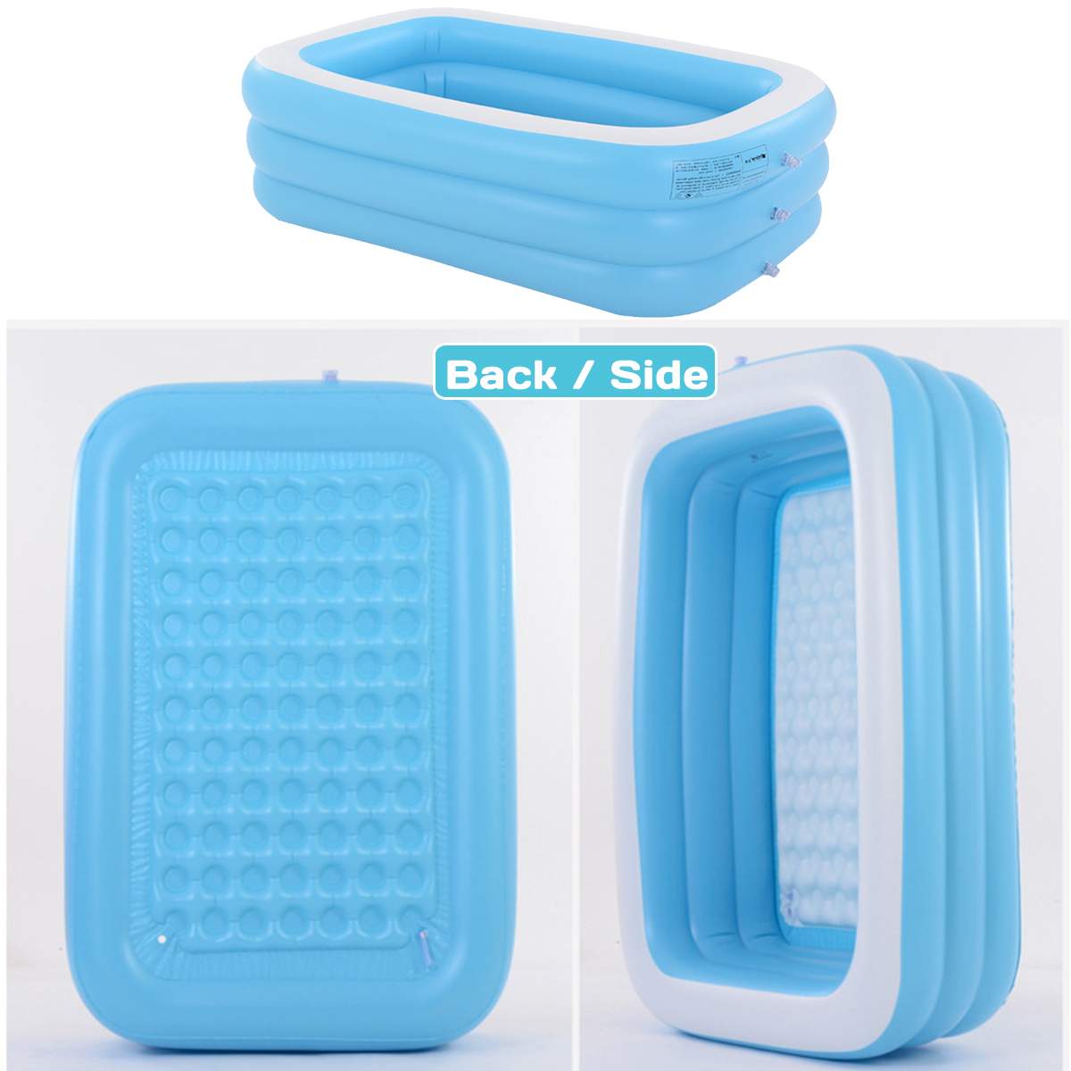150/210/262cm Inflatable Swimming Pool Large Pools for Family With Air Pump Portable Adults Kids Pool PVC Bathing Tub | Fugo Best