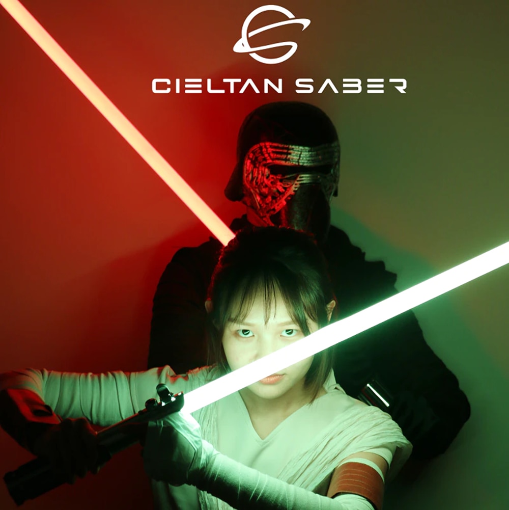 CIELTAN Revan Lightsaber RGB Smooth Swing Metal Handle 12Changing Color 10Soundfonts Force Blaster FOC Heavy Dueling Sword | Fugo Best