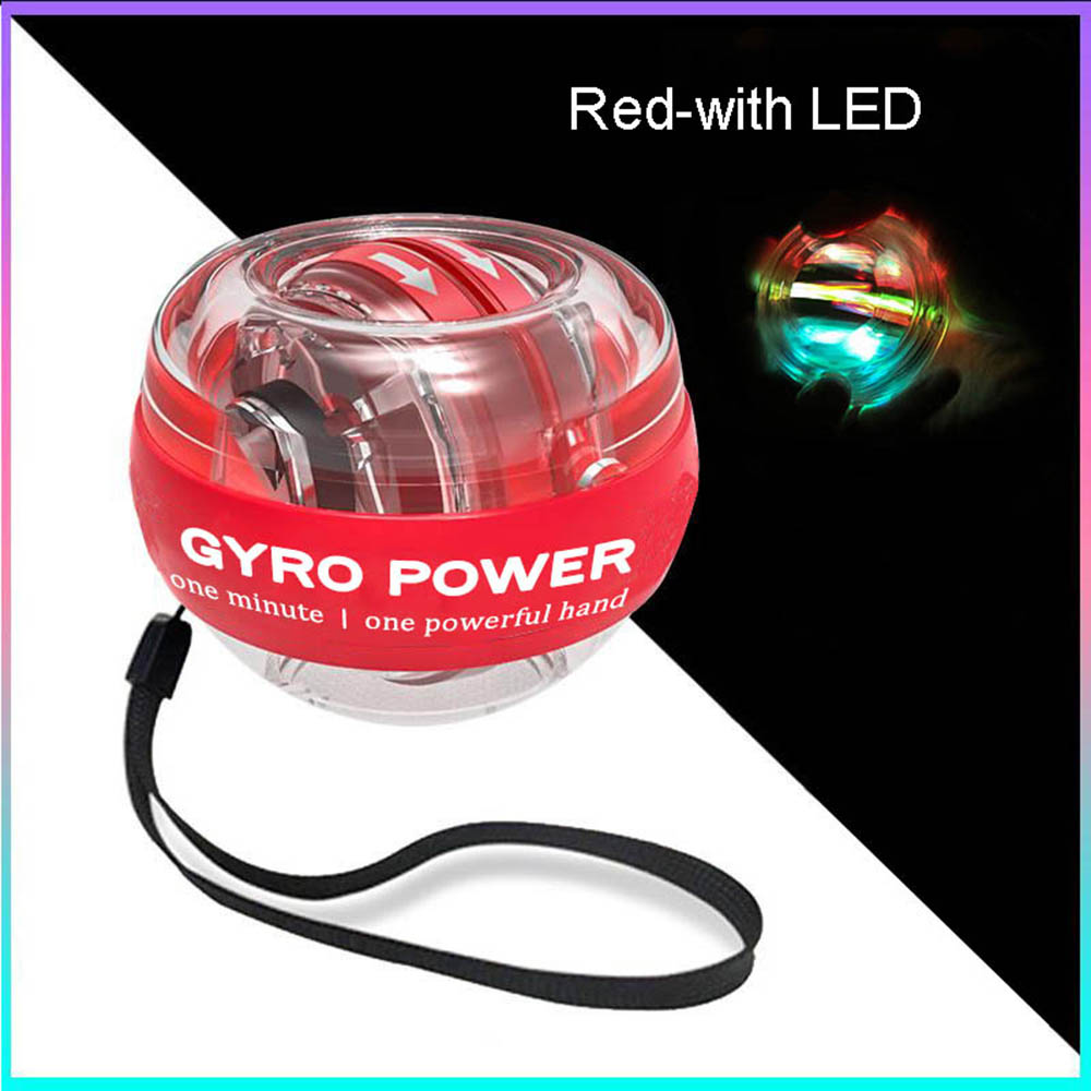 LED Gyroscopic Powerball Autostart Range Gyro Power Wrist Ball Arm Hand Muscle Force Trainer Fitness Equipment | Fugo Best