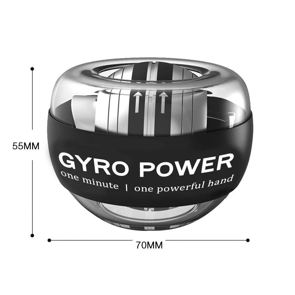 LED Gyroscopic Powerball Autostart Range Gyro Power Wrist Ball Arm Hand Muscle Force Trainer Fitness Equipment | Fugo Best