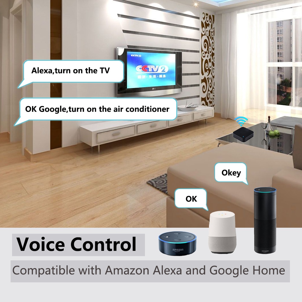 IR Remote Control Smart wifi Universal Infrared Tuya for smart home Control for TV DVD AUD AC Works with Amz Alexa Google Home | Fugo Best