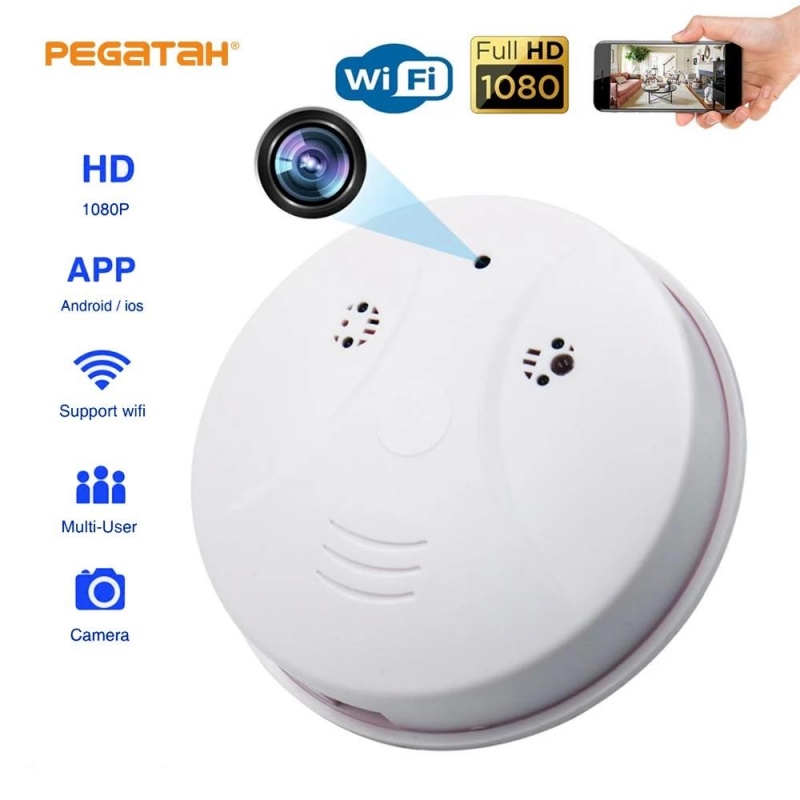 Wifi Micro Camera Smoke Detector Mini Camcorder Home Security Remote Control 1080P Wireless Video Surveillance Protection Camera | Fugo Best