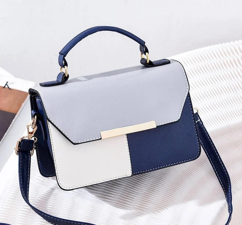 Color Block Flap Square Bag | Fugo Best